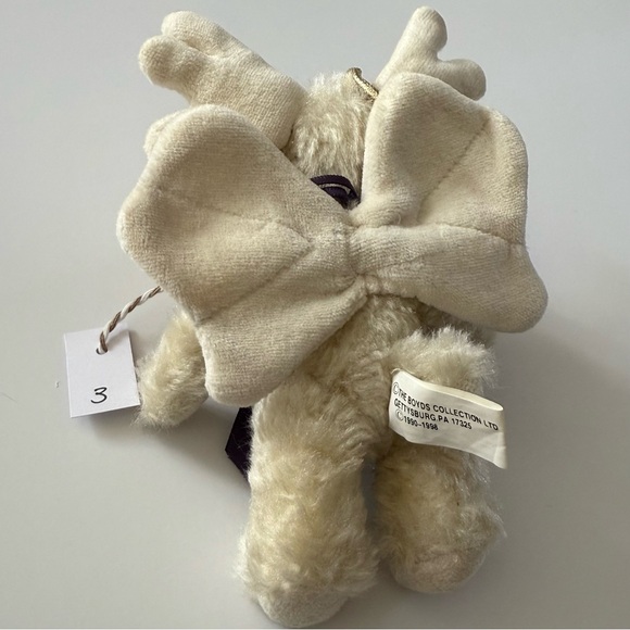 Boyds Bears ~ Set of Three Athena Plush Moose Angel Ornaments - Picture 13 of 13